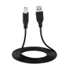 Кабель USB-A > USB-B (AM/BM) синхронізації 2E 1.8м, чорний - 4