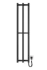 Рушникосушка Hygge Family електрична Slim, 1170х250х80мм, таймер-регулятор, сталь, чорний матовий - 2