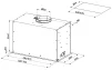 Витяжка Faber вбудована, 52см, 1119м.куб/год, Inka Lux Premium Bk Matt A52 Kl, чорний матовий - 3