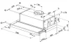 Витяжка Faber телескоп, 60см, 701м.куб/год, Flexa Ng Glass Lux Bk A60, чорний - 4