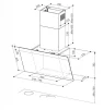Витяжка Faber похила, 55см, 1202м.куб/год, Daisy Wh A55, білий - 2