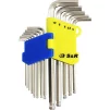 Набір шестигранних ключів S&R 365307013 з кульковим закінченням 13 шт - 2