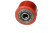 Колесо до рокли 80*60мм PU (поліуретан) червоне - 1