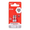 Біти Milwaukee Shockwave, Torx T20х25мм, набір 2шт - 4