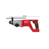 Перфоратор акумуляторний Milwaukee M18 BLHACD26-0 SDS-plus 18В 2.6Дж 3 режими 2.4кг без АКБ та ЗП - 8