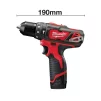 Шурупокрут-дриль акумуляторний Milwaukee M12 BPD-202C 12В 2х2А·год 30Нм 0·1500об/хв ЗП C12C жилет кейс 1.2кг - 14