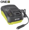 Зарядний пристрій Ryobi ONE+ RC18118C 18В 1.8А живлення від автомобільної мережі 12В - 3