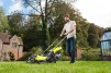 Газонокосарка акумуляторна Ryobi ONE+ RLM18X33B-40 18В акб 1х4А·год 33см 35л 25-65мм 8.7кг - 2