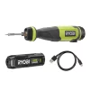 Паяльник акумуляторний Ryobi USB Lithium RSI4-120G 4В 2А·год 460°С світлодіодне підсвічування 0.1кг - 1