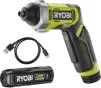 Викрутка акумуляторна Ryobi USB Lithium RSD4-120T 4В 1х2А·год 5Нм 200об/хв 10 біт 0.31кг кейс - 10