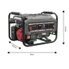 Генератор бензиновий GRAPHITE 230В, 2/2.2кВт, ручний стартер, 40кг - 5