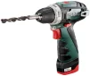 Шурупокрут-дриль акумуляторний Metabo PowerMaxx BS 10.8В 2x2.0А·год 17·34Нм 0-360·0-1400об/хв 0.95кг - 1