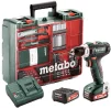 Шурупокрут-дриль акумуляторний Metabo PowerMaxx SB 12 Set 12В 2x2А·год 17·40Нм 0-360·0-1400об/хв 1.1кг - 6