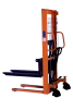 Штабелер гідравлічний  2000кг, підйом-1,6м, довжина вил 1,1м, колір - жовтий - 2