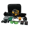 Лазерний рівень 16 ліній 4D (2xH360/2xV360, LCD-дисплей, пульт ДК + ШТАТИВ — зелений промінь) PROTESTER LL616G-TR - 2