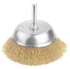Щітка чашкова Tolsen Профі, торцева, рифлений дріт 0.3мм, 75мм, з хвостовиком 6.35мм(1/4") - 1