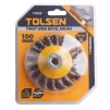 Щітка дискова Tolsen, рифлений дріт 0.5мм, 100мм, різьблення M14 - 2