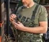 Футболка робоча Neo Tools Camo, 100% бавовна, принт HRD WRK візерунок моро, M(50), оливковий - 3