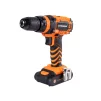 Шурупокрут-дриль акумуляторний Tekhmann TCD-18 Li 2.0 18В 1х2А·год 28Нм 0-350·1300об/хв 1.3кг кейс - 1