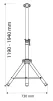 Штатив для інфрачервоний обігрівач Neo Tools, 1.1-1.8м, 2.46кг, для 90-030, 90-031, 90-032 - 12