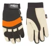 Рукавички робочі Neo Tools, свиняча шкіра, неопрен, фіксація зап'ястя, р.10, чорно-білий - 1