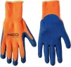 Рукавички робочі Neo Tools, утеплені, латексне покриття, поліестер, р.10, помаранчево сині - 3