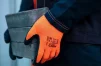 Рукавички робочі Neo Tools, латексне покриття, поліестер, р.10, помаранчево чорні - 2