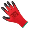 Рукавички робочі Neo Tools поліестер з латексним покриттям, р.8, червоно-чорний 12шт - 2