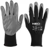 Рукавички робочі Neo Tools поліестер з нітриловим покриттям, р.11, сіро-чорний 12шт - 8