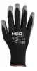 Рукавички робочі Neo Tools поліестер з нітриловим покриттям, р.9, сіро-чорний 12шт - 4