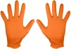 Рукавички робочі/медичні Neo Tools, перфоровані нітрилові, р.XL, помаранчевий, 50шт - 9