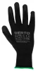 Рукавички робочі Verto, поліуретанове покриття, р.8, чорний - 11
