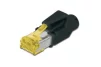 Конектор DIGITUS CAT 6A, RJ45, STP, круглий кабель, з ковпачком - 1