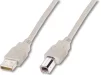 Кабель DIGITUS USB-A > USB-B синхронізації, 1.8м, бежевий - 2