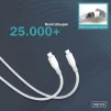 Кабель DIGITUS USB-C > USB-C заряджання/синхронізації, USB 2.0, 60W, силіконовий, 2м, білий - 7