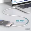 Кабель DIGITUS USB-C > USB-C заряджання/синхронізації, USB 2.0, 60W, силіконовий, 2м, білий - 10