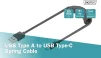 Кабель DIGITUS USB-C > USB-A заряджання/синхронізації, Type-C, спіральний, 1м, чорний - 6
