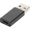 Адаптер DIGITUS USB-A > USB-C (M/F), 3A, 5GB, ver. 3.0 - 5