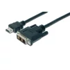 Кабель DIGITUS HDMI > DVI-D (M/M), 2м, чорний - 1