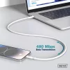 Кабель DIGITUS USB-C > Lightning заряджання/синхронізації, USB 2.0, 60W, силіконовий, 2м, білий - 5
