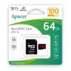Карта пам'яті Apacer microSD  64GB C10 UHS-I R100MB/s + SD - 2