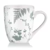 Чашка Ardesto Capri, 320мл, порцеляна, біло-зелений - 1