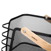 Кошик з ручкою Ardesto Midori 24х23.5х16.1см, метал, дерево, чорний - 4