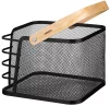 Кошик з ручкою Ardesto Midori 24х23.5х16.1см, метал, дерево, чорний - 5
