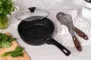 Сковорода глибока з кришкою Ardesto Gemini Livorno, 28см, алюміній, чорний - 2