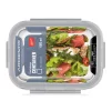Контейнер для зберігання харчових продуктів Ardesto Gemini 0.66л, боросилікатне скло, пластик, прямокутний, прозорий - 2
