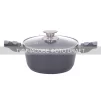 Каструля зі скляною кришкою Ardesto Gemini Bari, 2.5л, алюміній, чорний - 2