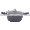 Каструля зі скляною кришкою Ardesto Gemini Bari, 3.9л, алюміній, чорний - 2