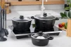 Каструля зі скляною кришкою Ardesto Gemini Anzio, 2.5л, алюміній, чорний - 4