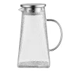 Глечик з кришкою Ardesto, 1500мл, боросилікатне скло, нержавіюча сталь, прозорий - 1